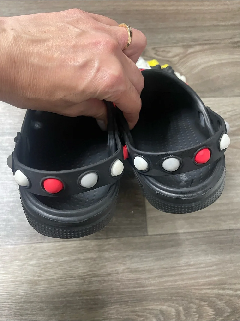 Off brand crocs style pop-it gamer kids shoes